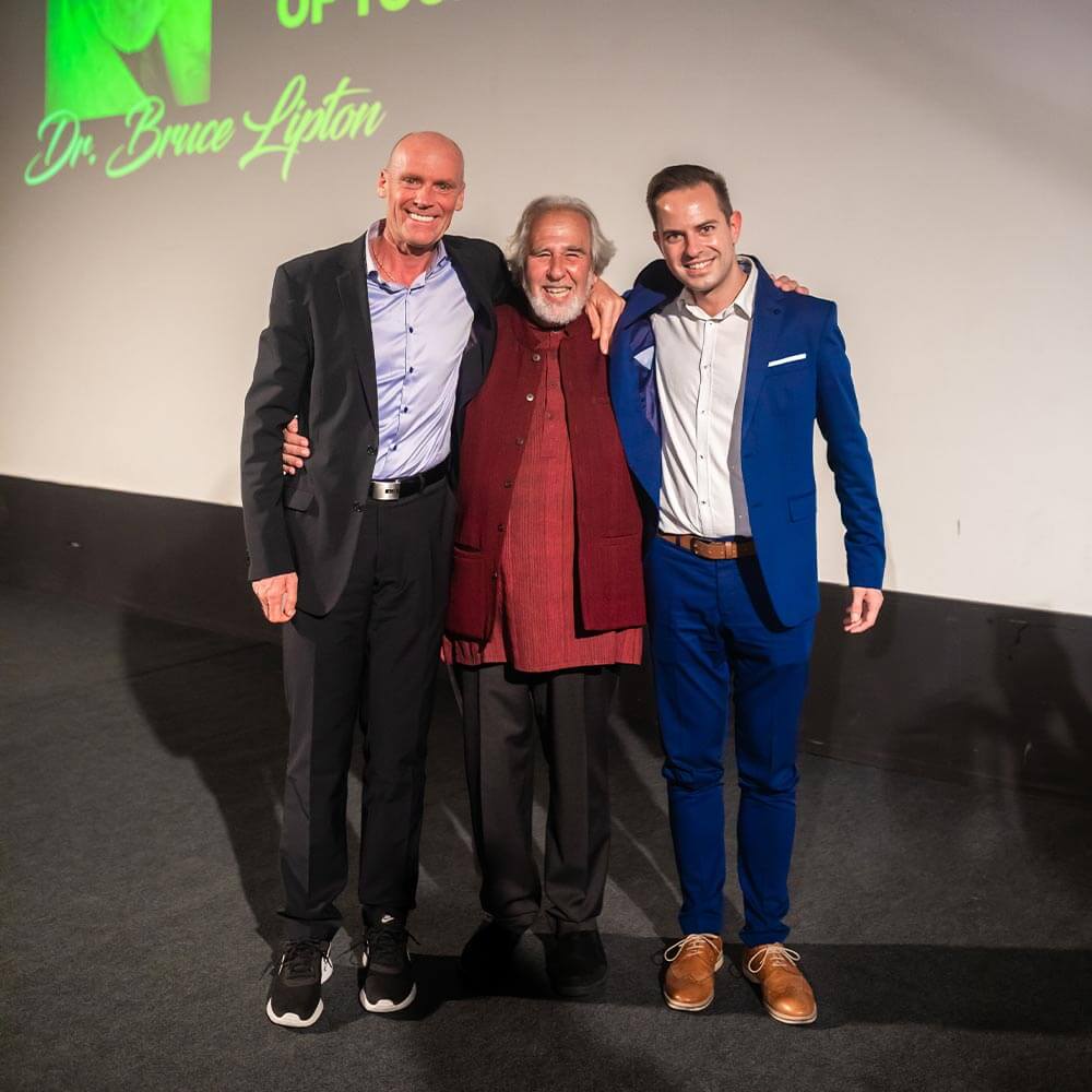 Boris Vene, dr. Bruce Lipton in dr. Dejan Jarič